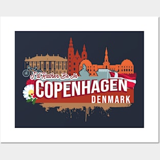 I'd Rather Be In Copenhagen Denmark - Funny Danish Souvenir Posters and Art